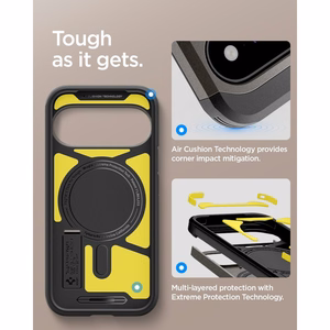 Spigen Tough Armor Mag MagSafe dėklas, skirtas Google Pixel 11, tamsiai pilkas