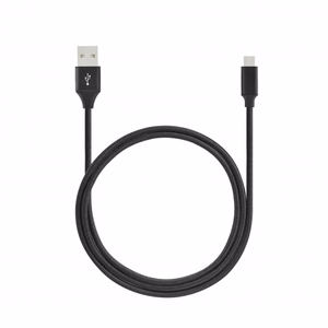 SEEK TOTI USB-A į Micro USB, 2 m pynimo laidas 2A, juodas