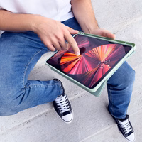 Stand Tablet Case Smart Cover dėklas iPad Pro 12.9 '' 2021/2020 su stovo funkcija žalias