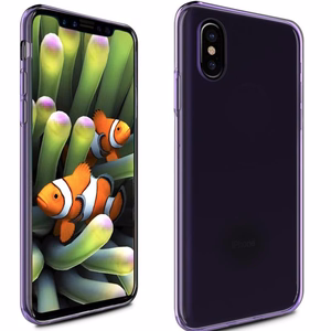 Zizo TPU dėklas, skirtas iPhone X, violetinis