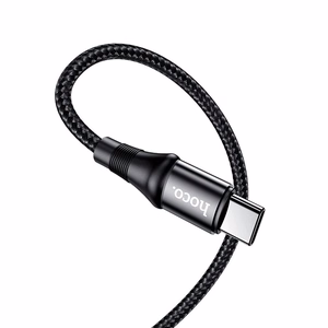 Kabelis USB-C į USB-C Hoco PD 5A 100W 1 m X50 juodas