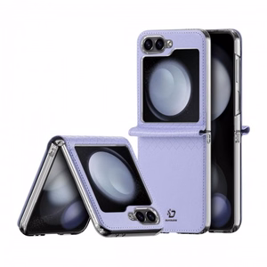 Telefono dėklas Dux Ducis Bril skirtas Samsung F707 Z Flip 5 5G violetinis