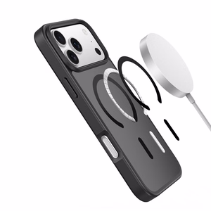 Dux Ducis Yind iPhone 17 Pro dėklas suderinamas su MagSafe - juodas