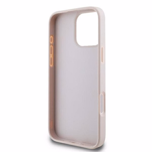 Guess 4G Didelio Logotipo dėklas iPhone 16 Pro Max - rožinė