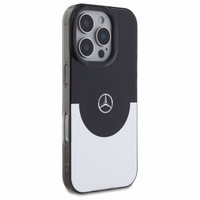 Mercedes Dviejų sluoksnių BiColor MagSafe dėklas telefonui iPhone 16 Pro - sidabrinis (m)