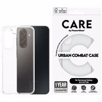 CARE by PanzerGlass Flagship Urban Combat Dėklas for Samsung Galaxy M17 5G / A17 / A17 5G - skaidrus