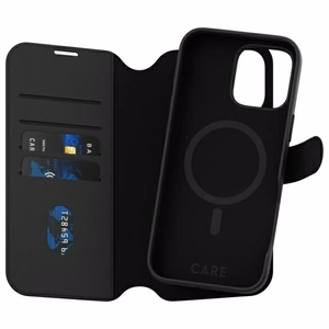 CARE by PanzerGlass Tango 2in1 piniginė Magnetinis dėklas telefonui iPhone 16 Pro Max - juodas