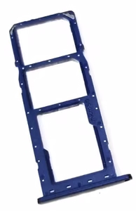 SIM kortelės laikiklis Samsung A037 A03s 2021 mėlynas originalus (service pack)