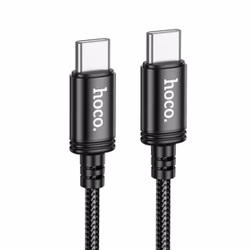 Kabelis USB C į USB C Hoco 3A 60W 2 m X89 juodas