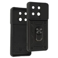 Slide Camera Armor Dėklas Xiaomi Redmi Note 13 Pro 5G juodas