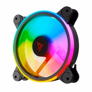 SAVIO FAN-01 4 vnt. 120 mm ARGB ventiliatorių, įskaitant valdiklį ir nuotolinio valdymo pultą