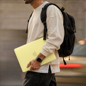 Tech-Protect Softshell dėklas skirtas MacBook Neo 13 2026 - matinė geltona