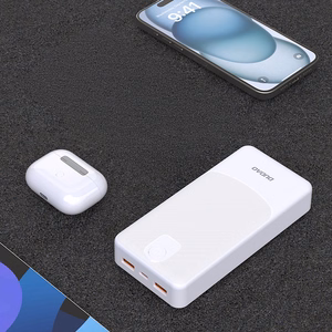 Dudao K10Pro išorinė baterija 2.4A 20000mAh 2 x USB-A - baltas