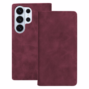 Чехол Smart Suede для Samsung Galaxy S25 Ultra, бордовый