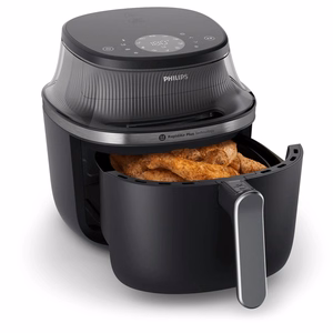 Philips 3000 series NA331/00 gruzdintuvė Vienas 6,2 L Autonominės 1700 W Karšto oro gruzdintuvė Juoda, Sidabras