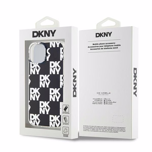 DKNY IML languotas mono raštas dėklas telefonui iPhone 15 / 14 / 13 - juodas