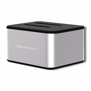 Qoltec 5316 HDD/SSD Doko Stotis 2x 2.5"/3.5" SATA USB 3.0 Klonavimas