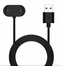 USB kabelis Amazfit GTR3 / GTR3 PRO / GTS3 / T-Rex 2 juodas