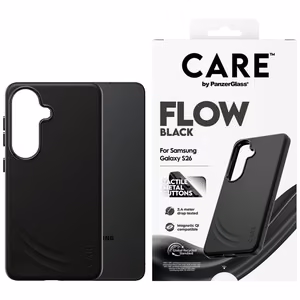 CARE by PanzerGlass Flow juodas QI dėklas Samsung Galaxy S26 - juodas