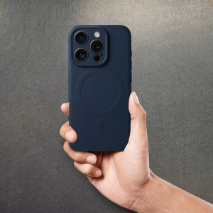 Dėklas Samsung A27 Silicone Mag Cover suderinamas su MagSafe (kameros apsauga) šviesiai mėlynas