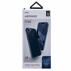Uniq Air Fender dėklas iPhone 12 Pro Max - mėlynas