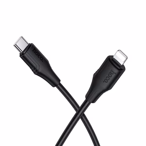 Силиконовый кабель USB C – Lightning Hoco 27W 1 m X124 черный