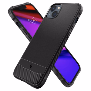 Spigen Rugged Armor Mag dėklas su MagSafe iPhone 14 - matinė juoda