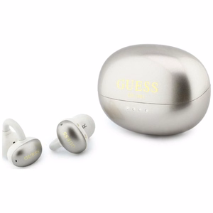 Belaidės ausinės OWS Guess Metalic Finish Electropated Parts Classic Logo, auksinės