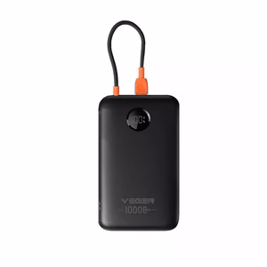 Veger Powerbank 10000 mAh with Built-in USB-C Cable QC3.0 PD 2A 22.5W K1C W1189 black