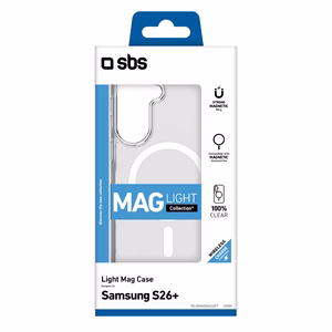 SBS Light Mag MagSafe suderinamas dėklas skirta Samsung Galaxy S26 Plus skaidrus