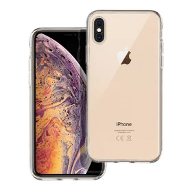Permatomas 2 mm dėklas telefonui IPHONE X / XS (su kameros apsauga)