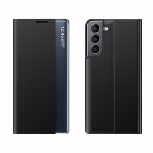 Naujas dėklas telefonui Samsung Galaxy S23+ su stovu, juodas