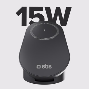 SBS 3-in-1 sulankstoma belaide ikrovimo stotele QI2 MFI - Made for iPhone - Juoda