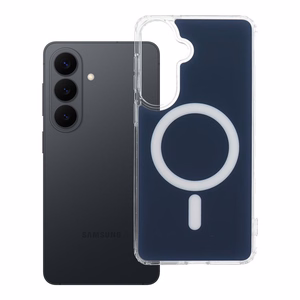 Dėklas Samsung S26 PLUS Clear Fusion Mag Cover suderinamas su MagSafe tamsiai mėlynas