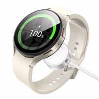 Belaidis įkroviklis Hoco 2,5W USB C suderinamas su Apple Watch ir Samsung Watch CW59 baltas