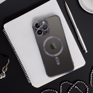 Чехол для Samsung A26 Electro Mag Cover совместимый с MagSafe чёрный
