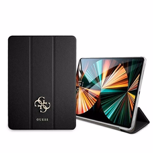 Guess Saffiano Collection dėklas iPad 12.9" 2021 knygos viršelis - juodas