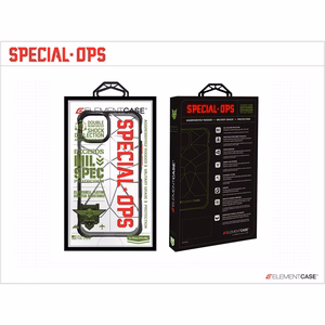 Element Special Ops X5 case for iPhone 14 Plus, with Mil-Spec drop protection, black and smoke