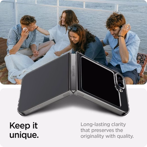 Spigen Airskin dėklas telefonui Samsung Galaxy Z Flip 6 - skaidrus