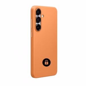 Telefono dėklas Silicone Cover skirtas Samsung S911 S23 / Oranžinis / pakuotėje