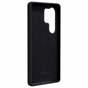 Силиконовый чехол Etteri Mag для Samsung Galaxy S25 Ultra чёрный