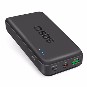 Išorinė baterija SBS TTBB20000PD20K 20000 mAh 20W PD USB-C, USB-A, Micro-USB - juoda