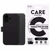 CARE by PanzerGlass Tango 2in1 piniginė Magnetinis dėklas telefonui iPhone 16 - juodas
