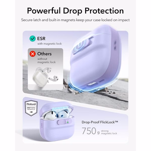 ESR Pulse HaloLock MagSafe Case for Apple AirPods 4 / 5 - purple