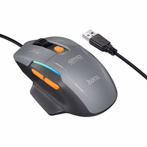 Laidinė pelė Hoco GM52 RGB Gaming juoda/pilka