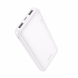 HOCO išorinė baterija 10000 mAh 2A J128 balta