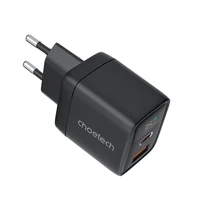 Įkroviklis Choetech PD6052 35W USB-C/USB-A juodas