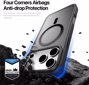 Dėklas Dux Ducis Yind Apple iPhone 17 Pro Max juodas