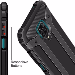 ARMOR dėklas telefonui XIAOMI Redmi Note 9S / 9 Pro juodas