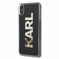 Karl Lagerfeld KLHCI65KAGBK iPhone Xs Max juodas Karl logo Glitter